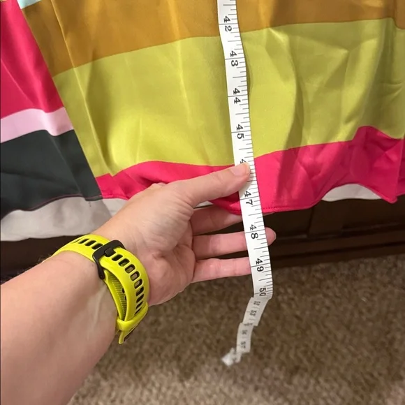 Maggy London Multicolor Striped handkerchief hem Dress NEW 18W plus XXL NWT - Picture 12 of 14